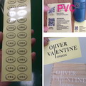 10Z03    Transparent PVC stickers 20 x 5 cm