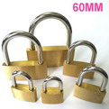 K13    promotional Thin copper brass padlock 60mm