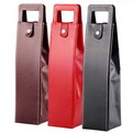 PR24 Branding logo Red wine gift PU bag for 1 bottle