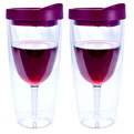 S21 promotional double wall plastic takeaway cup  inserted advertsing paper 450ml