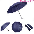 U04    Radius 21" Automatic folding umbrella